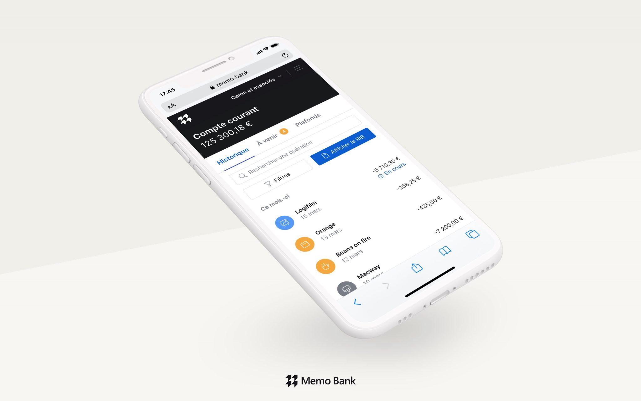 MemoBank test et évaluation de la banque mobile pro