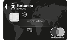 Carte Mastercard World Elite Black gratuite chez Fortuneo