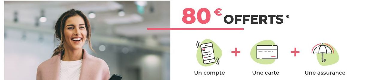 120€ offerts à l'ouverture d'un compte bancaire avec la Société Générale