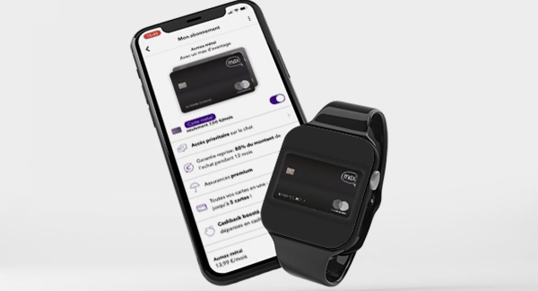 Carte max Premium et Metal avec paiement mobile