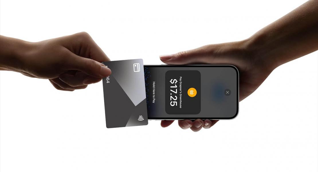Exemple d'Apple qui lance le Tap to pay pour iphone 