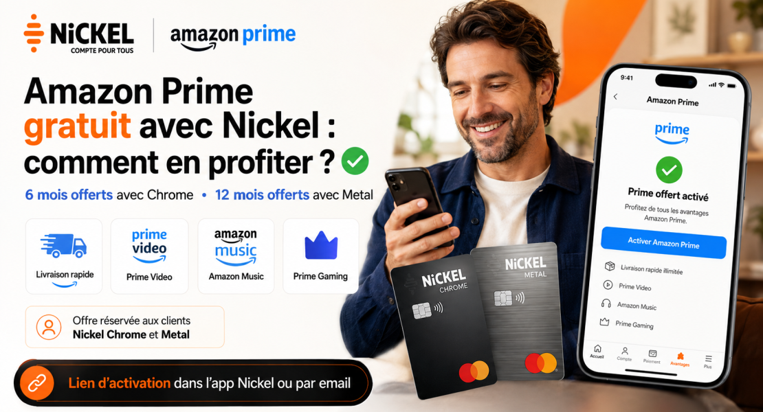 offre amazon prime gratuit avec nickel