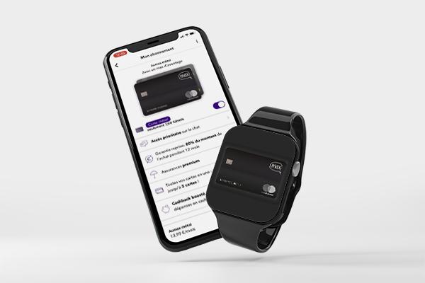 Carte max Premium et Metal avec paiement mobile