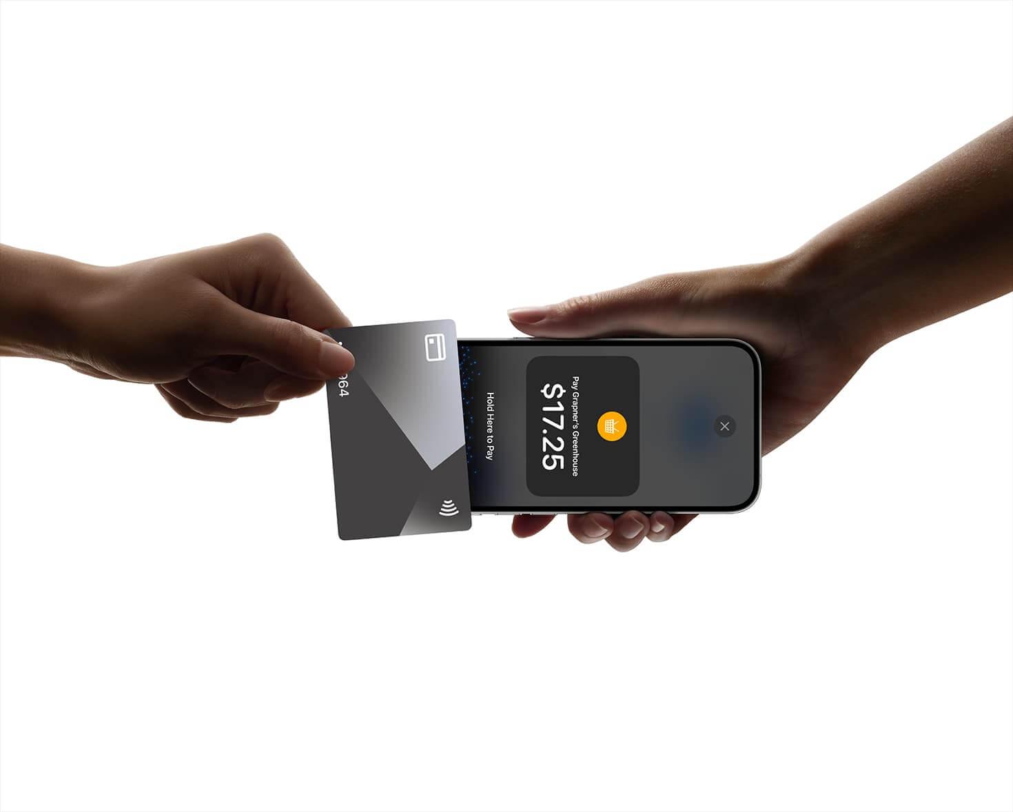 Exemple d'Apple qui lance le Tap to pay pour iphone 