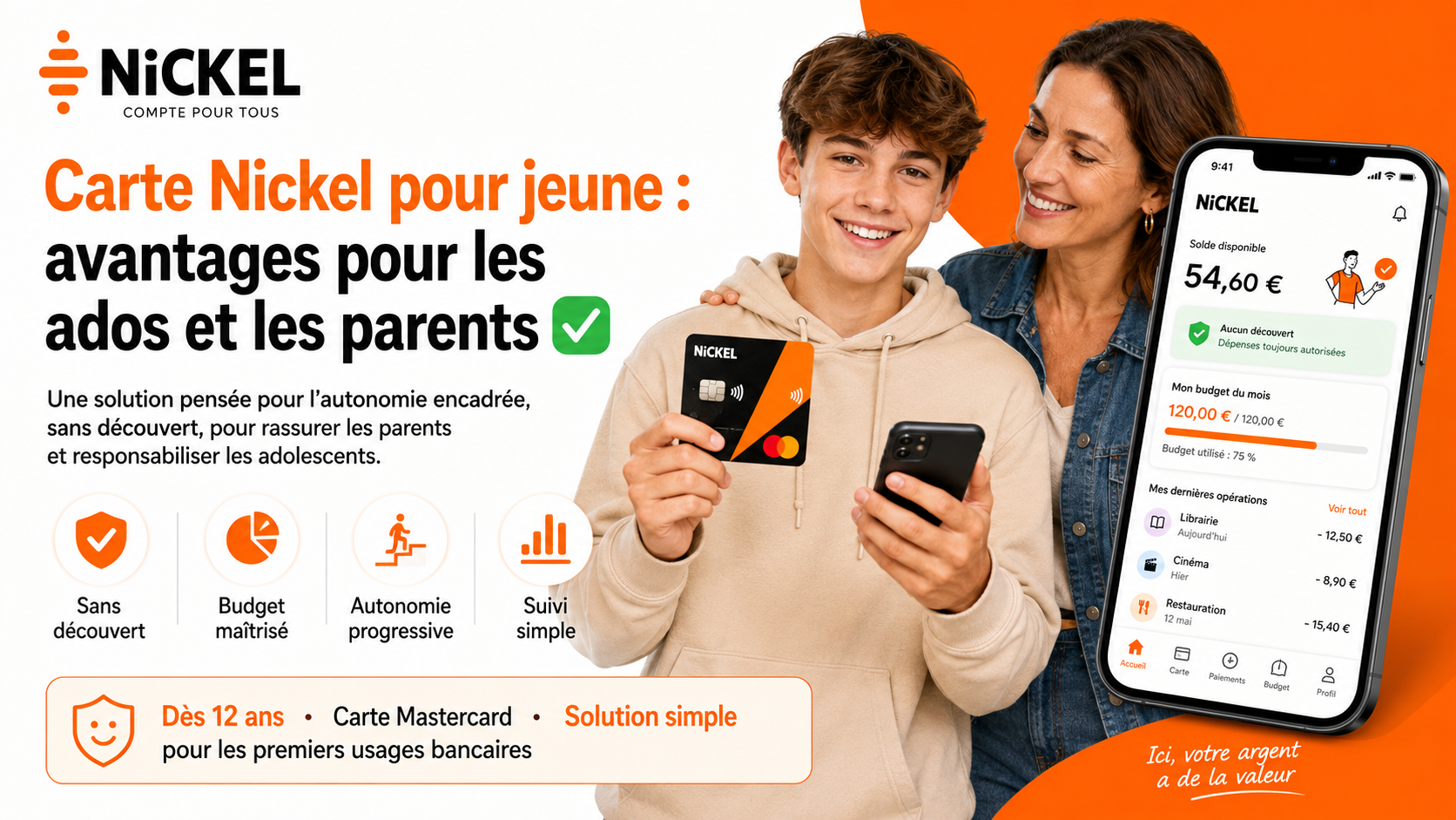 carte nickel pour jeunes